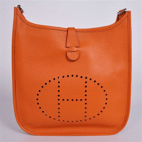 hermes orange small purse with fabric on handle|hermes orange shoulder bag.